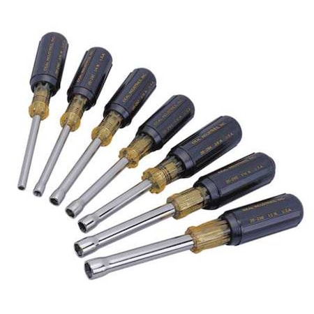 Nut Driver Set, 7 Pieces, SAE, Hollow