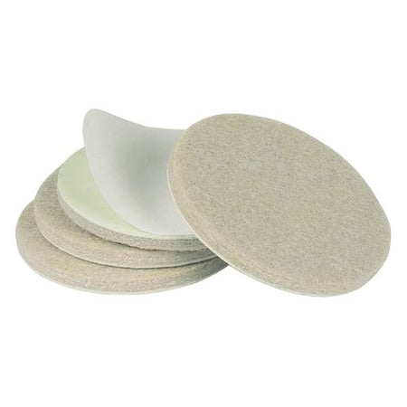 Furniture Pads, 7/32 in H, Tan, PK4