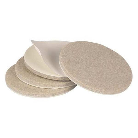 Felt Pads, Self-Stick, Round, 3", PK4
