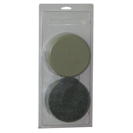 Furniture Glides, Self-Stick, Round, 5", PK4