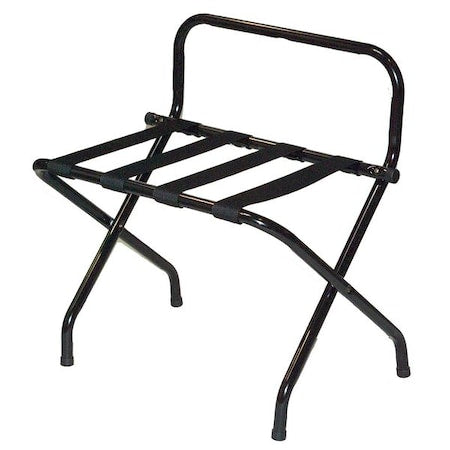Luggage Rack,High Back,Black,PK6