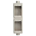 Weatherproof Electrical Box, 40 cu in, FSC Box Type, 2 Gangs, Malleable Iron, Rectangular Shape