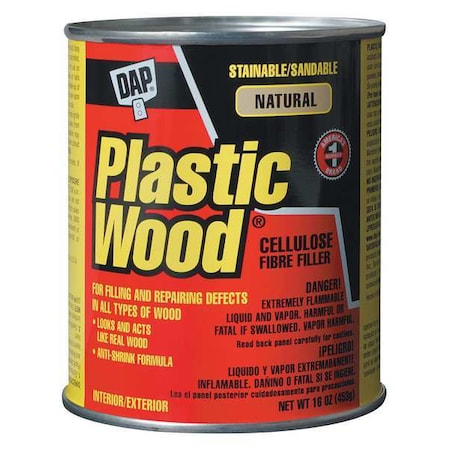Solvent Wood Filler, Can, natural, Plastic Wood