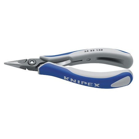 5-1/4" Precision Electronics Gripping Pliers w/ Half-Round Jaw, Ergonomic Grip