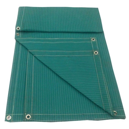 Standard Duty Tarp, 7 ft 6 in x 19 ft 6 in, 15 Mil, Jade Green, Polyester Coated Cotton Canvas