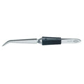 Cross Over Tweezers, Bent, Serrated, 6-1/4