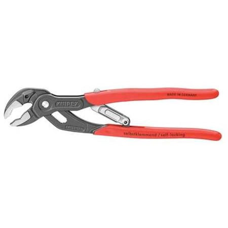 10 in SmartGrip V-Jaw Water Pump Plier Serrated, Plastic Grip