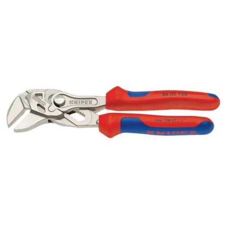 6 in Knipex Cobra Straight Jaw Plier Wrench Smooth, Bi-Material Grip