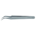 Tweezers, Anti-Mag, Sickle, 4-3/4 In, SS