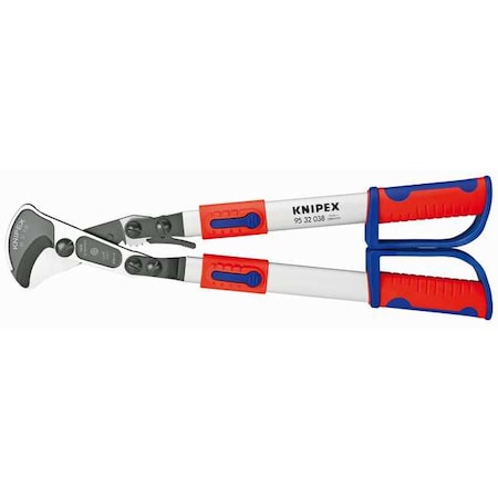 Ratchet Cable Cutter, Center Cut, 22 In