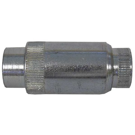 Rigid Union, 3/4 in, Threaded, Steel, Powder Coated, Silver