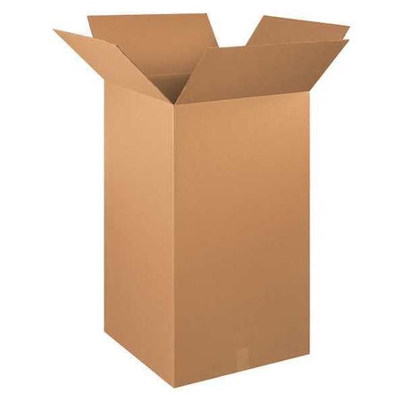 20 in x 20 in x 36 in Shipping Box, Kraft, Corrugate, Single Wall, 32 ECT