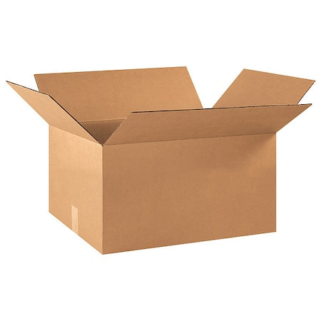22 in x 16 in x 10 in Shipping Box, Kraft, Corrugate, Single Wall, 32 ECT