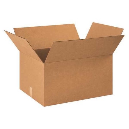23 in x 17 in x 12 in Shipping Box, Kraft, Corrugate, Single Wall, 32 ECT