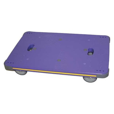 GnrlPurposeDlly, 8in, 35in, Bl, Plstc, 500lb