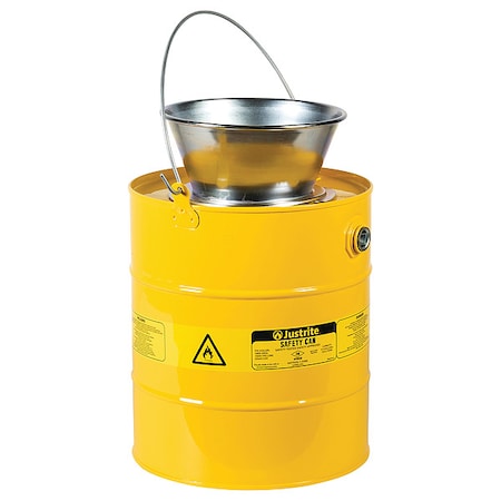 SolventLiquidDisposalCan,5gal,Yellow