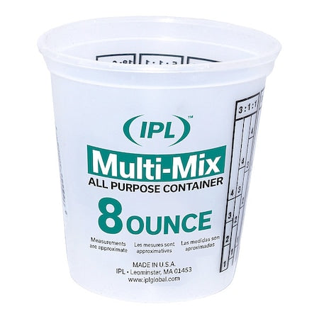 Paint Mix and Measure Container, Cap. 8oz