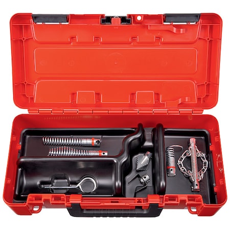 Drain Cleaning Set, 3 Augers, 3 Cutters
