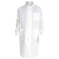 Kimtech A8 Disposable Lab Coat, SMS, Snaps Closure, White, 2XL, 10 PK