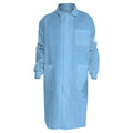 Kimtech A8 Lab Coat, SMS, Snaps Closure, Blue, 2XL, 10 PK