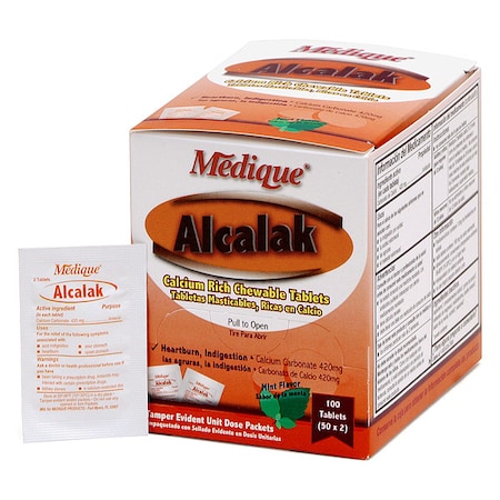Antacid, Chewable Tablet, 420mg, PK50