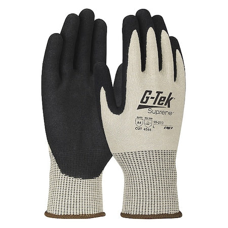 Cut-Resistant Glove, Cut Level A4 , Dipped , Microporous Nitrile , Sandy , M 1 PR