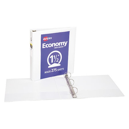 Economy View Binder, 1-1/2" Round Rings, 2