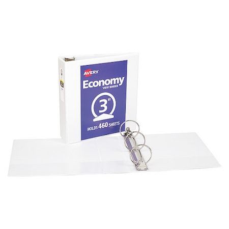 Economy View Binder, 3" Round Rings, 460-S