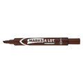 Large Desk-Style Permanent Marker, Chisel Tip, Brown