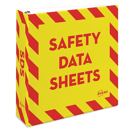 Heavy-Duty Industrial SDS Binder, 3" One-