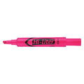 fluorescent Pink Chisel Tip Highlighter, 12/PK