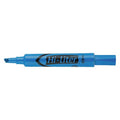 Desk-Style Highlighter, Chisel Tip, Fluorescent Blue, Smear Safe, Nontoxic
