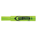 Highlighter, Chisel Tip, Fluorescent Green, Smear Safe, Nontoxic