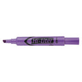 Highlighter, Chisel Tip, Fluorescent Purple, Smear Safe, Nontoxic