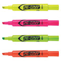 Desk-Style Highlighters, Chisel Tip, Assorted Colors, Smear Safe, Nontoxic, PK4