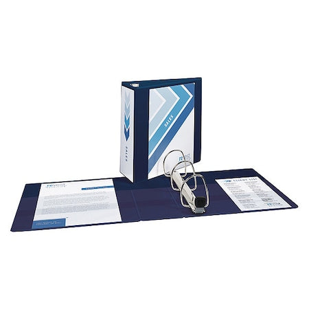 Heavy-Duty View Binder, 4" One-Touch Ring