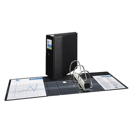 Heavy-Duty Binder, 5" One-Touch Rings, Lab