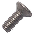 M3-0.50 x 8 mm Phillips Flat Machine Screw, Plain Titanium