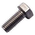Grade 2, M5-0.80 Hex Head Cap Screw, Plain Titanium, 12 mm L