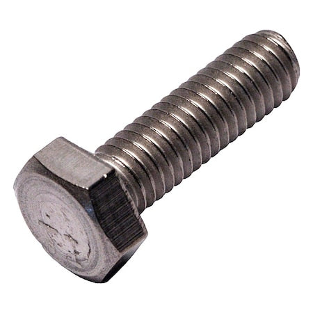 Grade 2, M6-1.00 Hex Head Cap Screw, Plain Titanium, 20 mm L