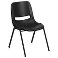 Black Stack Chair-Black Frame, PK5