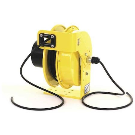Cord Reel, Flying Lead, 16 AWG, Yellow Reel Color, 50 ft Length