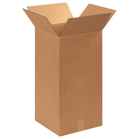 12 in x 12 in x 24 in Shipping Box, Kraft, Corrugate, Single Wall, 32 ECT