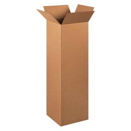 12 in x 12 in x 40 in Shipping Box, Kraft, Corrugate, Single Wall, 32 ECT