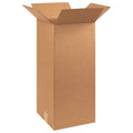10 in x 10 in x 24 in Shipping Box, Kraft, Corrugate, Single Wall, 32 ECT