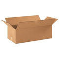 22 in x 10 in x 6 in Shipping Box, Kraft, Corrugate, Single Wall, 32 ECT