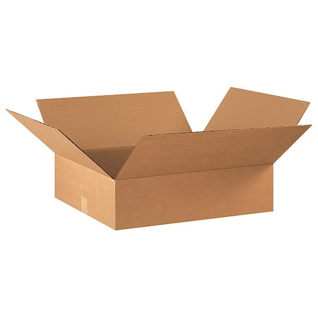 22 in x 18 in x 6 in Shipping Box, Kraft, Corrugate, Single Wall, 32 ECT