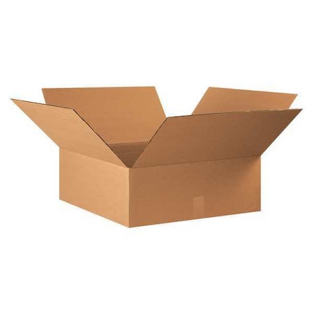 22 in x 22 in x 8 in Shipping Box, Kraft, Corrugate, Single Wall, 32 ECT