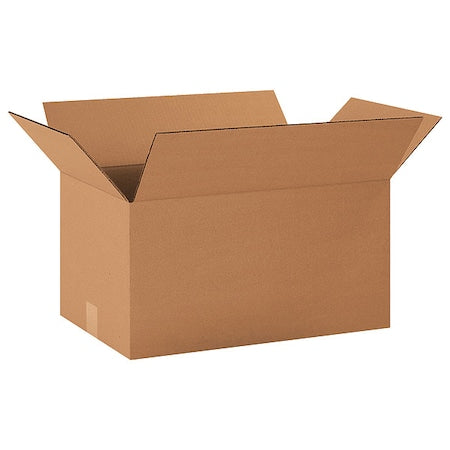 20 in x 12 in x 10 in Shipping Box, Kraft, Corrugate, Single Wall, 32 ECT