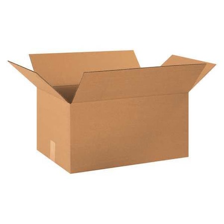 20 in x 13 in x 10 in Shipping Box, Kraft, Corrugate, Single Wall, 32 ECT